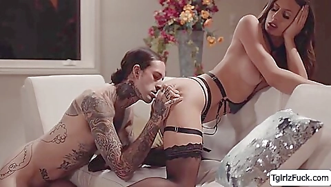 Busty Brunette Ts Jade Venus And Straight Guy Nasty Anal Sex