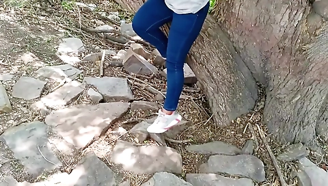 Cute Desi teen 18+ Naked Girl Fucked In Public