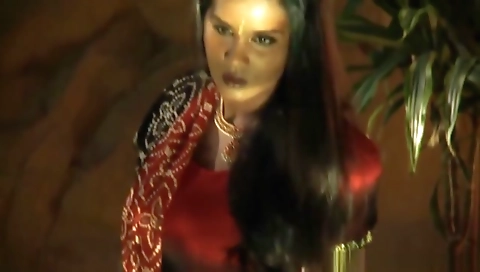 Brunette Lady Dancing In The Dark