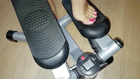 my feet in gym .......