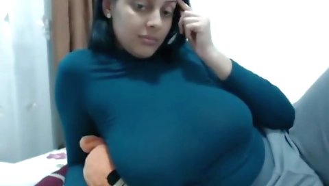 Desi big tits milf cam show