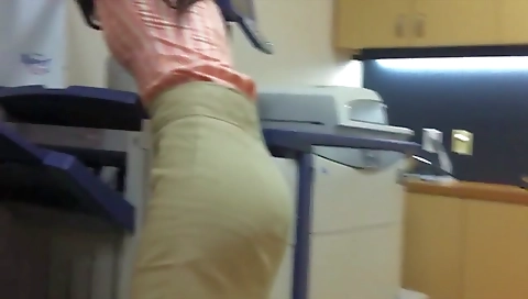tight candid coworker ass